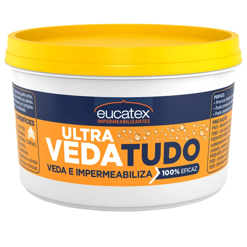 Impermeabilizante Ultra Veda Tudo Base Água Eucatex 500g Incolor