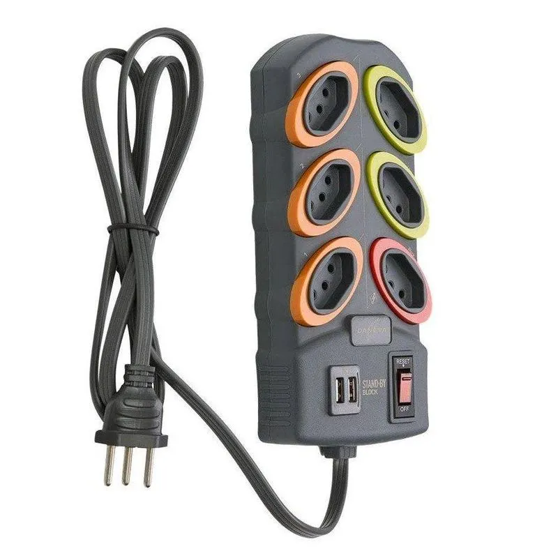 Filtro De Linha Stand By Com Usb 6 Tomadas - Legrand