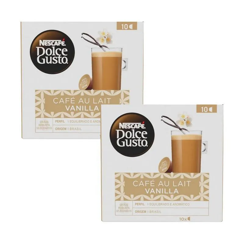 Kit 20 Cápsulas Café Com Leite Vanilla Dolce Gusto