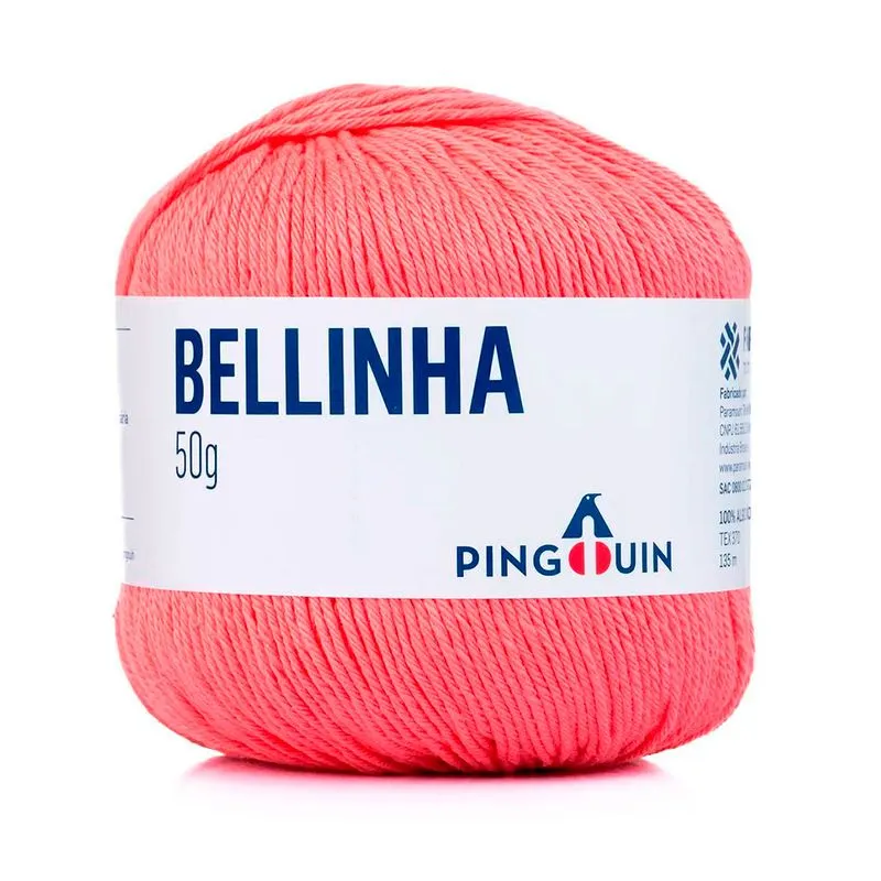 Linha Bellinha Pingouin 50g 135mts 1322-GERANIO