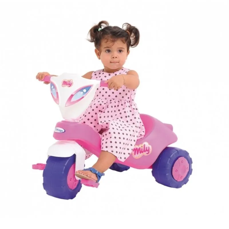 Triciclo Infantil Mily Rosa Xalingo Brinquedos Rosa