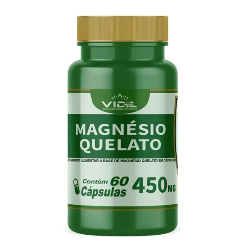 Mágnésio quelato - 60 Cápsulas