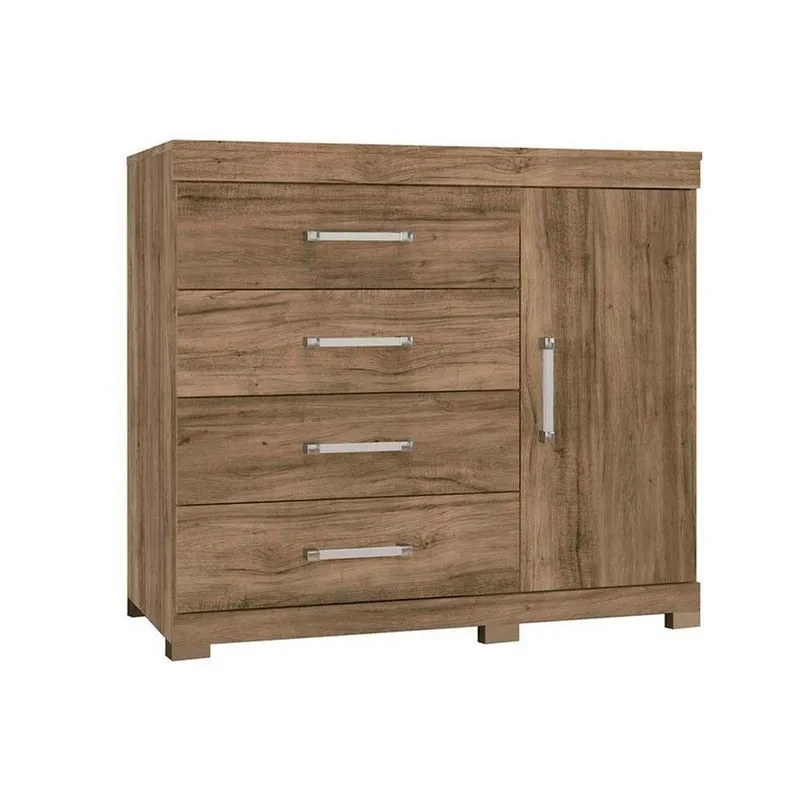 Comoda Casal Havana 1 4 Plus 1 Porta E 4 Gavetas C Pes Atacama Santos Andira