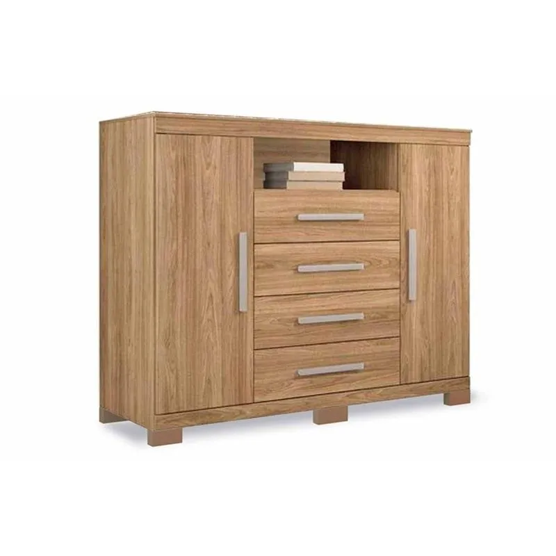 Cômoda Casal Master c/ 2 Portas 1 Nicho e 4 Gavetas Atacama - Santos Andirá