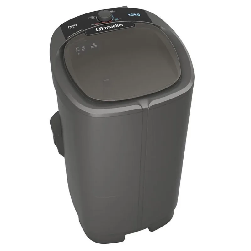 Lavadora De Roupas Mueller Family Lite 10kg Semiautomática Com Family Filter Cinza 110v