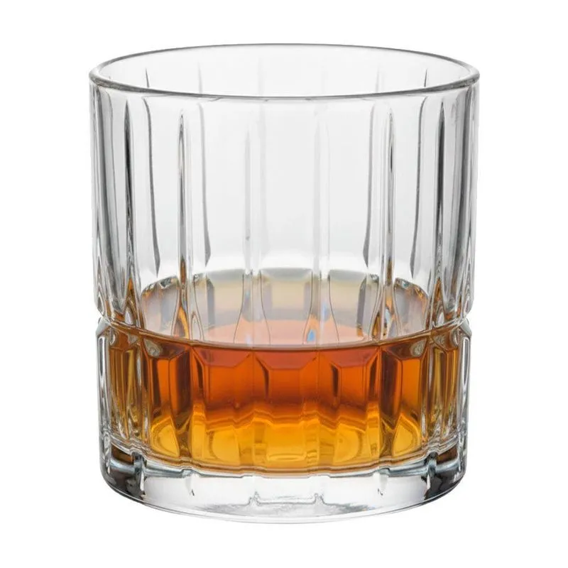 Copo De Whisky Vidro Baixo Rocks Cristalle Drink Uisque Negroni Lapidado Haskraft 310ml