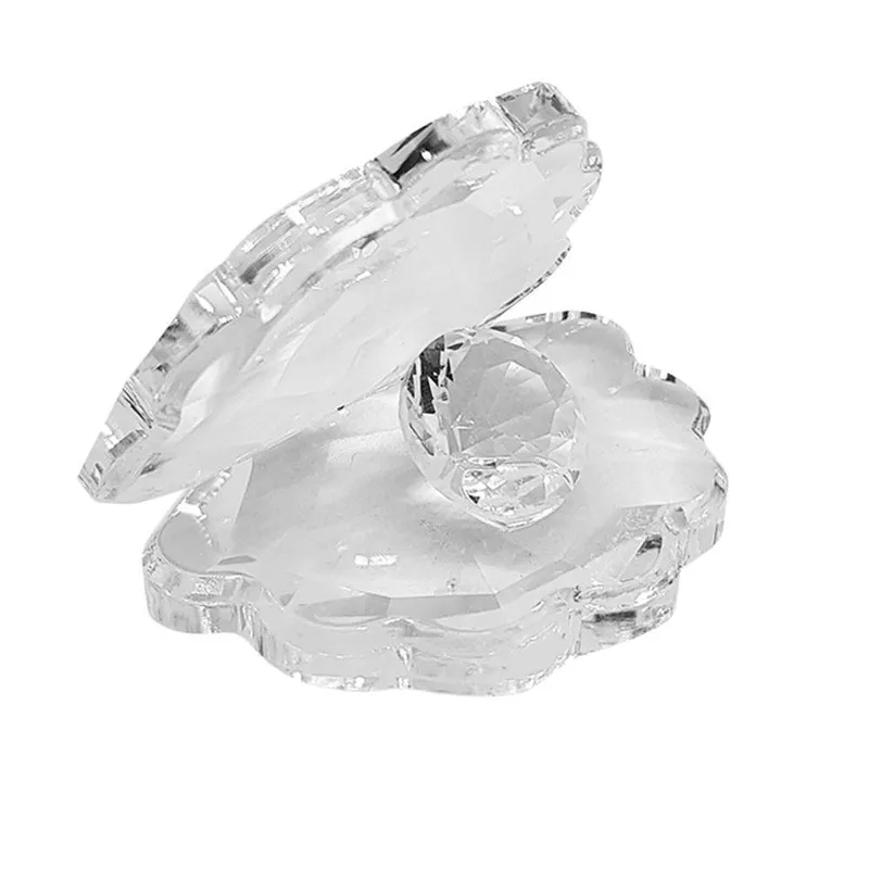 Concha Para Foto Decoração Delicada Transparente Com Cristal