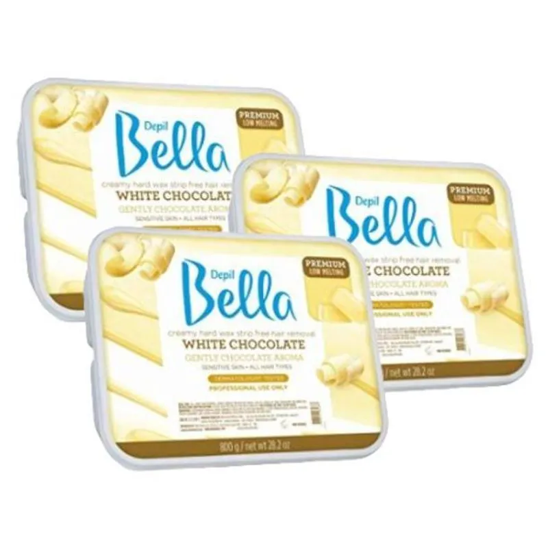 Cera Quente Depil Bella Chocolate Branco 800g