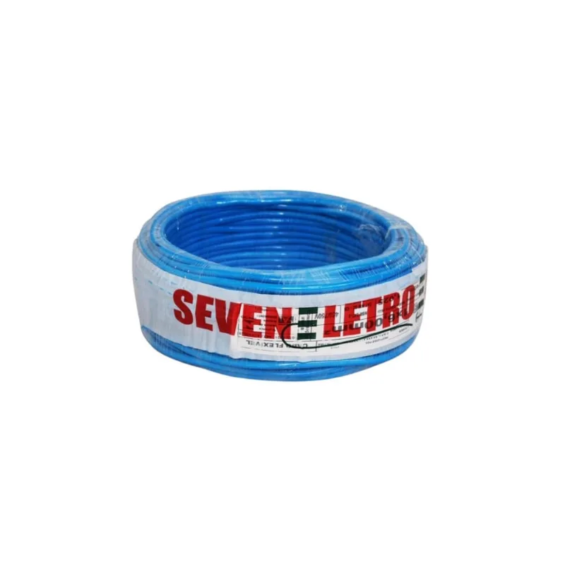 Fio Cabo Flexível 6 Mm Azul - 30 Metros