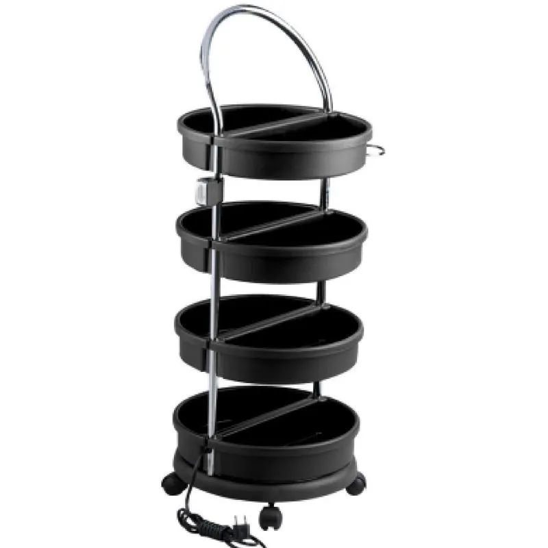 Carrinho Multiuso Cromado 281c Preto Dompel