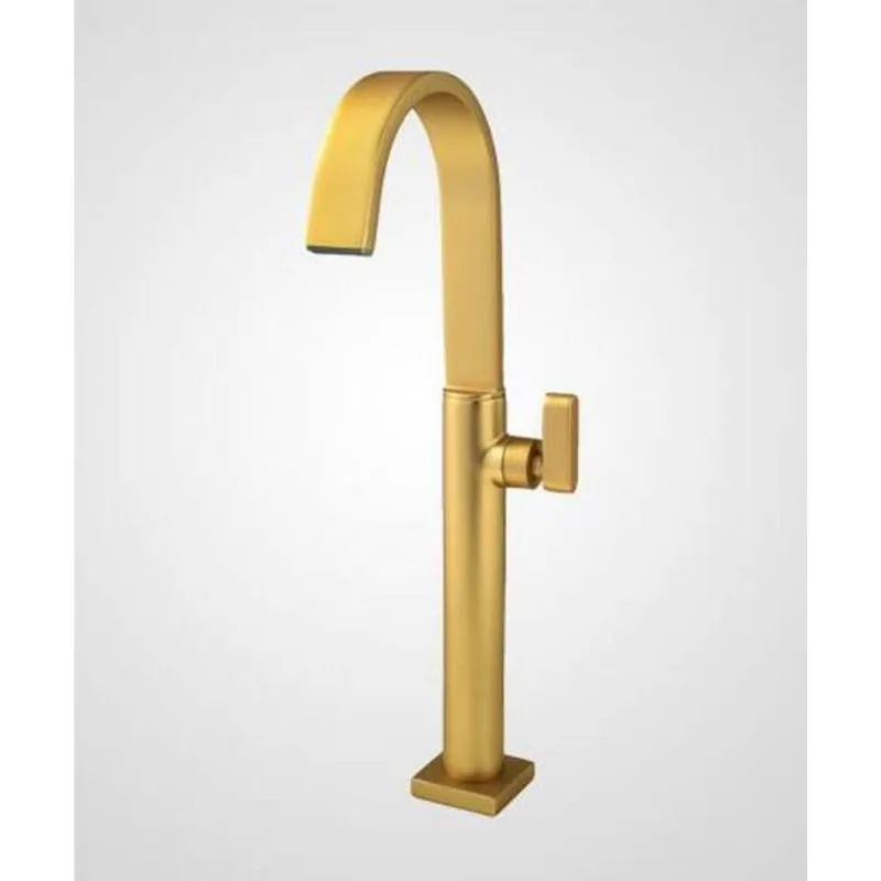 Torneira para Lavatório de Mesa Bica Alta Dom Dourado Fosco