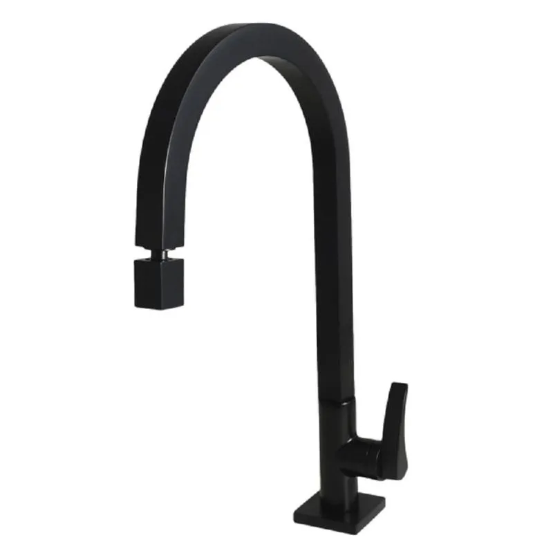 Torneira Cozinha Bica Movel Perflex Strauss Preto F 10750924