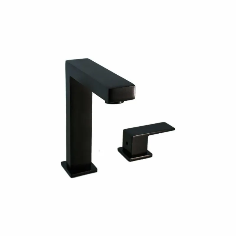 Torneira De Pia Para Banheiro Com Registro - Preto Fosco - Color Flaunt