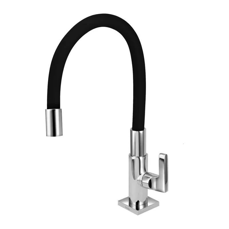 Torneira para Cozinha Mesa Baixa Freedom 1167 C94 Cromado/Preto - Perflex Torneira para Cozinha Mesa Baixa Freedom 1165 C94 Cromado/Preto - Perflex