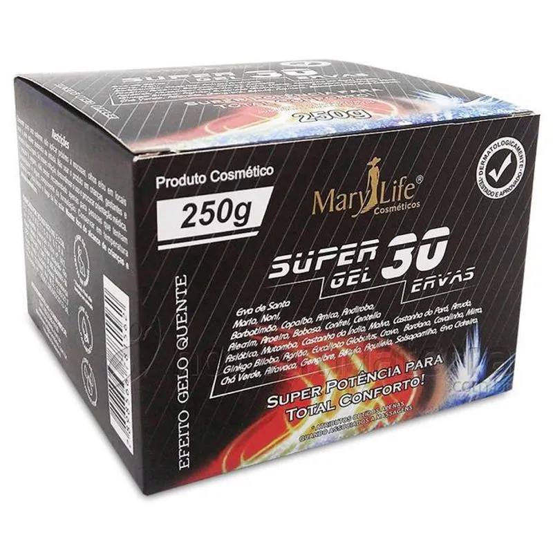Kit 3 Super Gel 30 Ervas 250G + 1 Super Gel 30 Ervas 150G