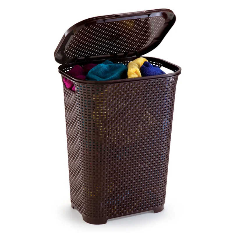 Cesto Plástico Rattan Marrom Monte Líbano 30L CR12640