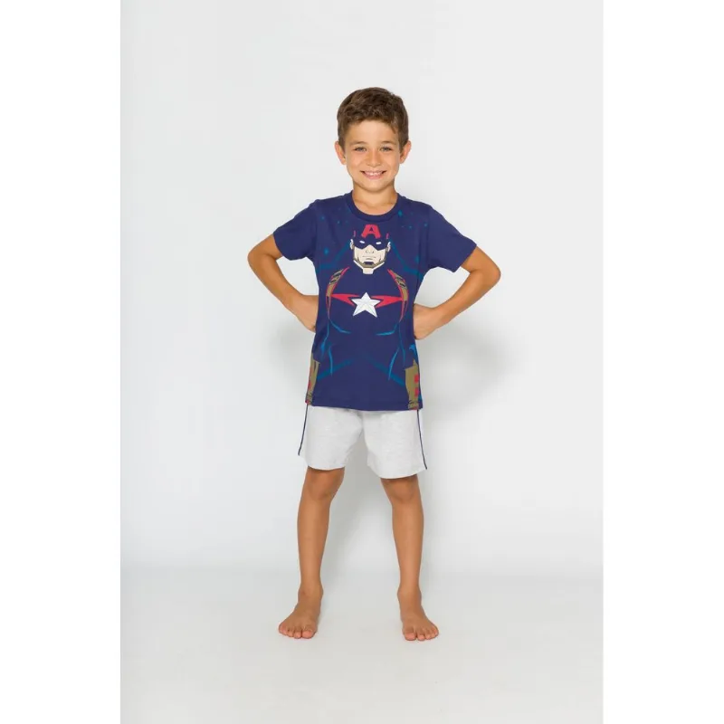 Pijama Evanilda Infantil Menino 52.05.0044 Azul Marinho 8