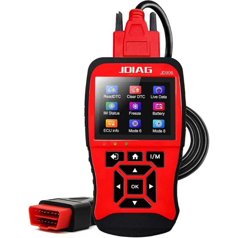 Jdiag Jd906 Scanner Obd Ii Leitor De Código De Carro Testador De Bateria