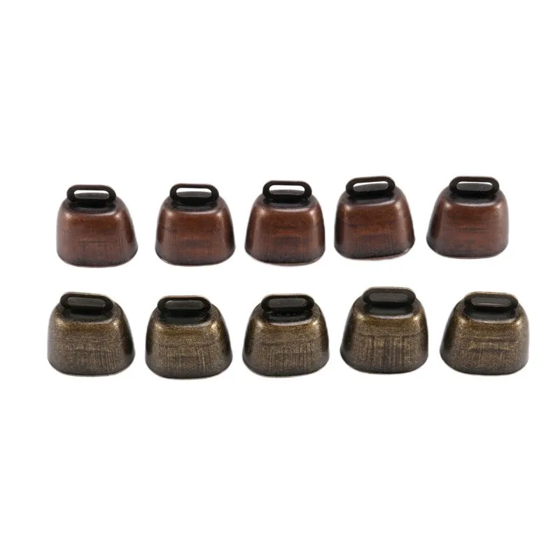 10 Peças De Cow Horse Sheep Grazing Small Brass Bells,cowbell Retr