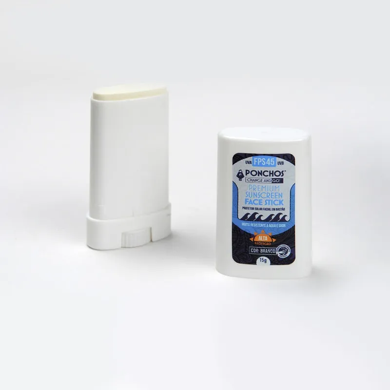 Protetor Solar Ponchos Facestick Fps45uvauvb - Branco
