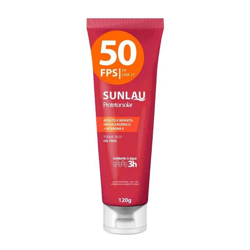 Protetor solar esportivo Sunlau - FPS50 - 120g