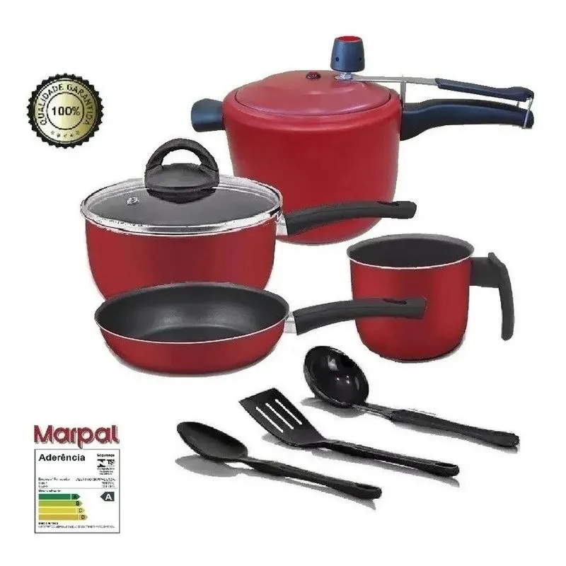 Conjunto de Panelas Essencial com Panela de Pressão Marpal