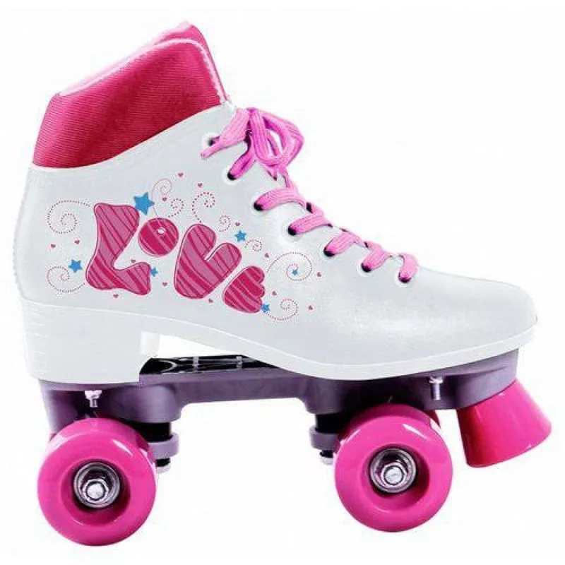 Patins Quad Love Unicórnio Retrô Tamanho 37 Bel Fix Branco