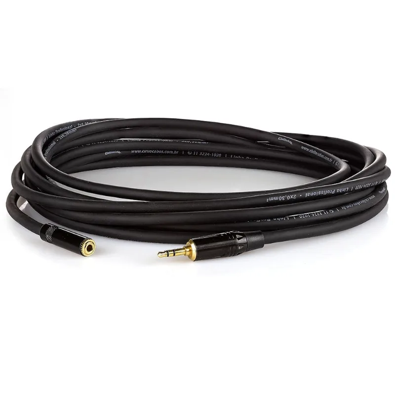 Extensão P2 Fone de Ouvido Profissional - 85 Metros
