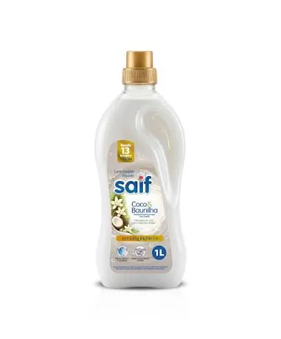 LAVA ROUPAS COCO E BAUNILHA SAIF 1L