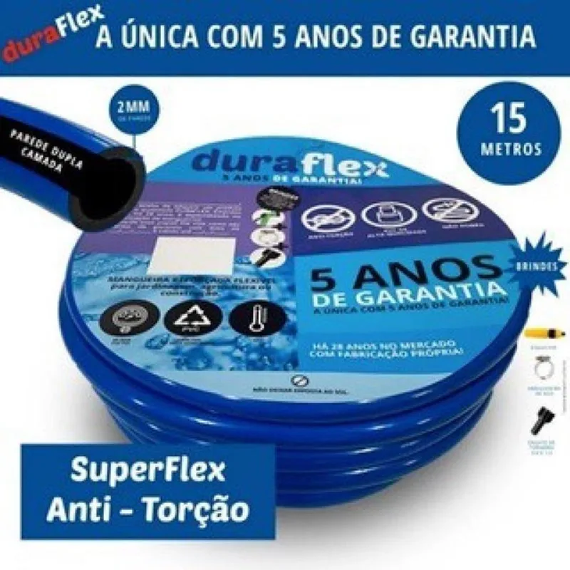 Mangueira Duraflex Azul 1/2 X 2,00 Mm - Resistente