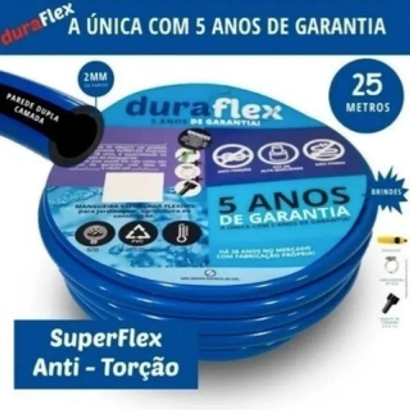 Mangueira Duraflex Azul 1/2 X 2,00mm - Resistente E Flexível