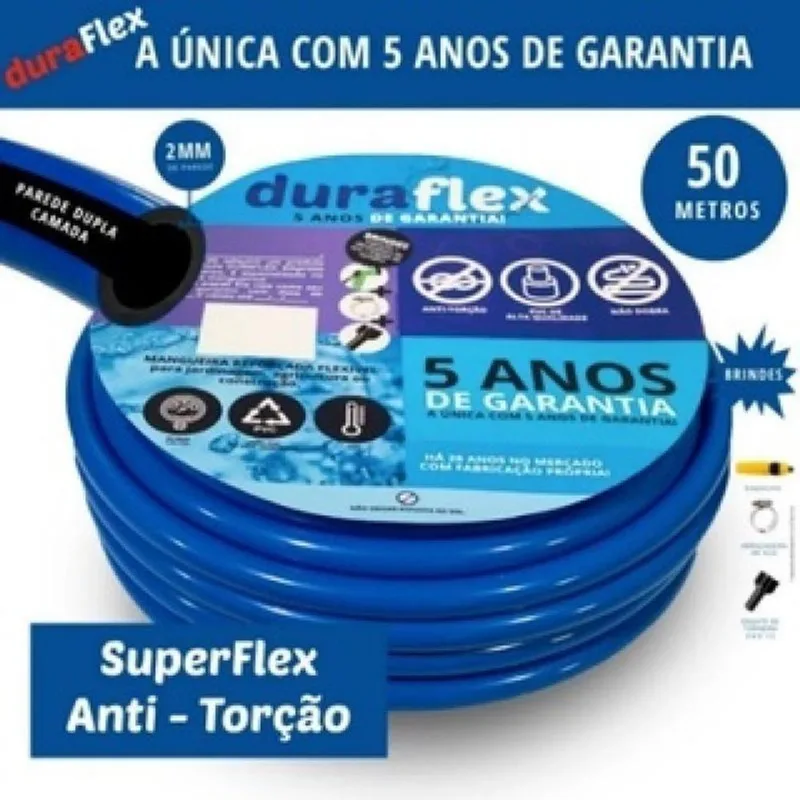 Mangueira Azul Duraflex 1/2 X 2,00 Mm - Resistente E Flex.