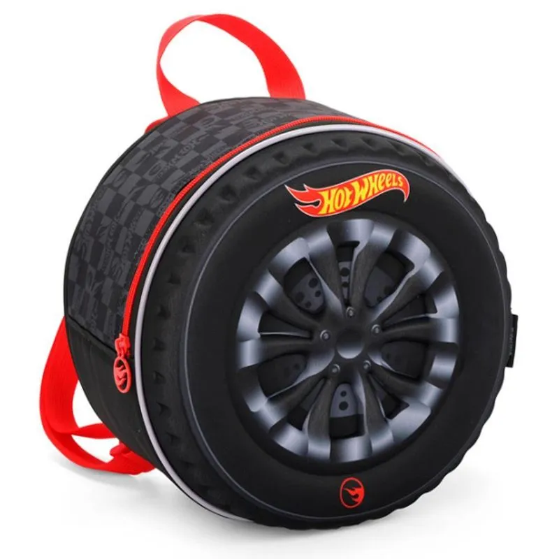 Lancheira Térmica Hot Wheels Pneu Escolar Vermelho
