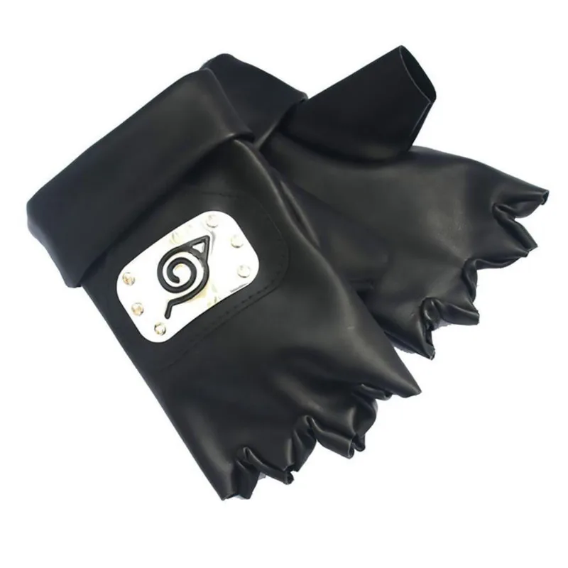 Luvas De Couro Kakashi Hatake Sensei Ninja Copia Naruto Nº7