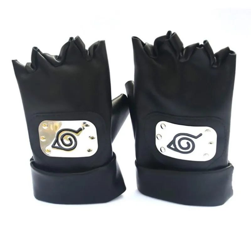 Luvas De Couro Anime Naruto preto