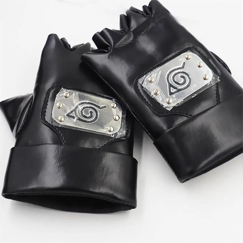 Luvas De Couro Kakashi Hatake Sensei Ninja Copia Naruto Nº25