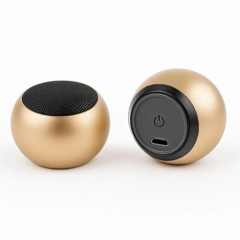 Speaker Bluetooth Compacto 3w Design Bolinha E Bateria