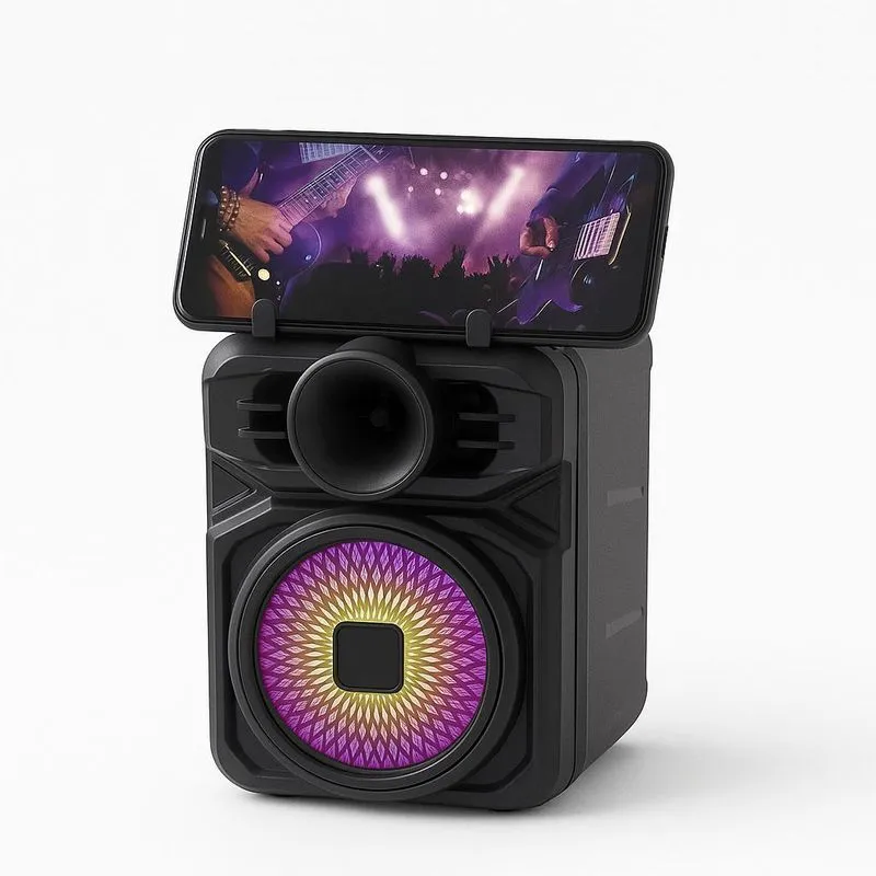 Speaker 3189 Bluetooth, Entrada Usb E Efeitos Luz Rgb - 8w