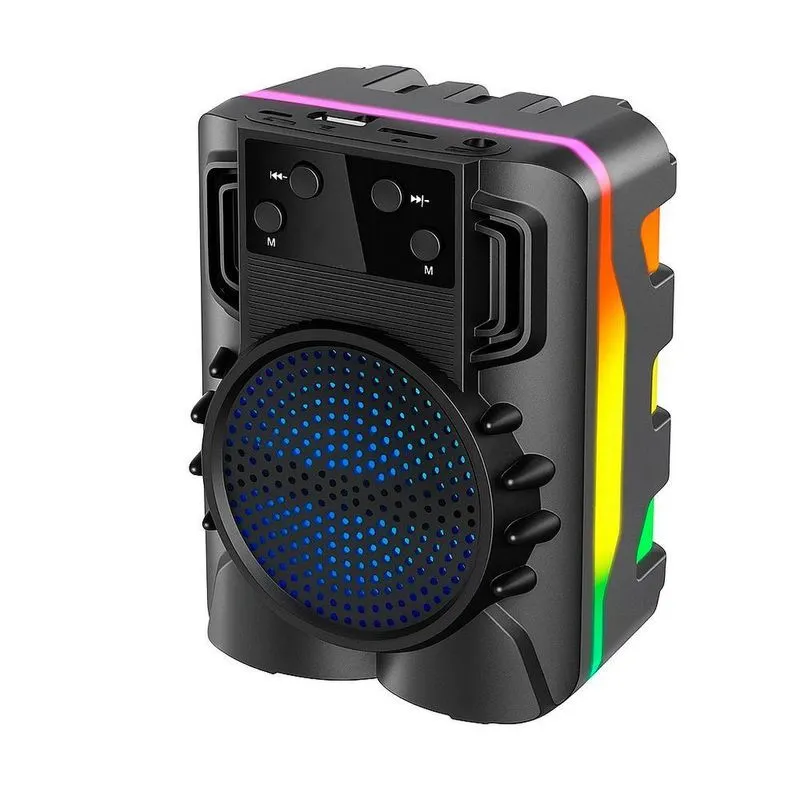 Caixa De Som Bluetooth Portátil Kts-1720 5w Rms Com Usb, Micro-sd, Rádio Fm E Led