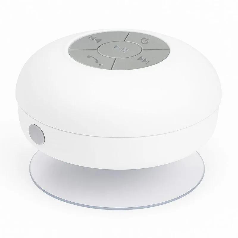 Caixa De Som Draik Bluetooth 3w Ipx6 Com Ventosa Viva-voz Branco