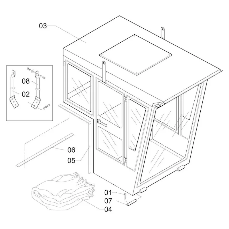 CABINE E COMPLEMENTOS 144139 (CONJUNTO COMPLETO)
