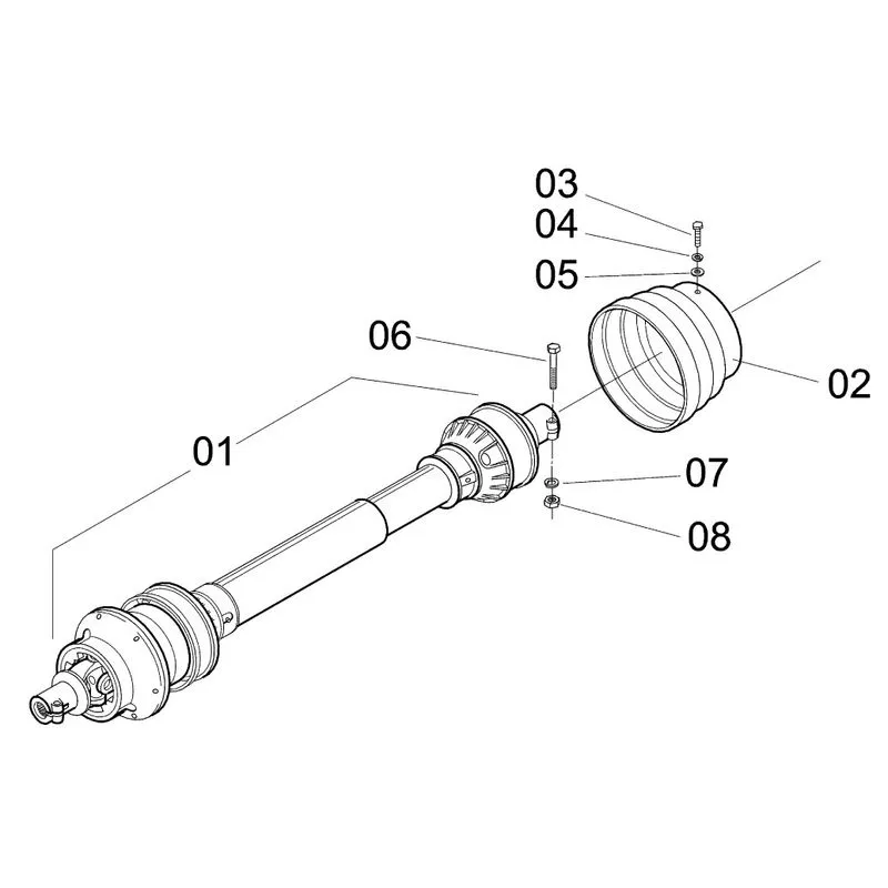 CARDAN 1250 HOMOCINETICO COM PROTEÇÃO 278440 (CONJUNTO COMPLETO)