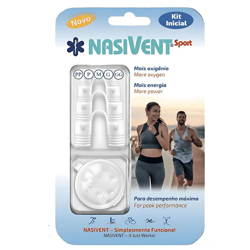 Dilatador Nasal Nasivent Sport Premium Branco - Kit Inicial