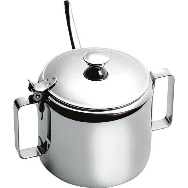 Açucareiro Inox Com Colher 330g Viel - 1101