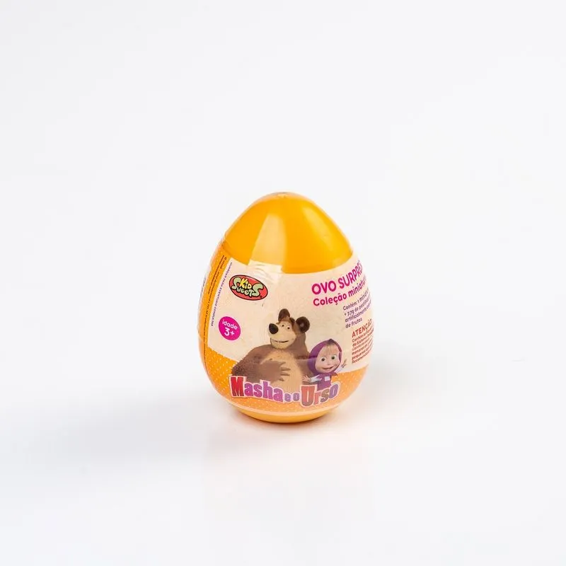 Ovo Surpresa Médio com Miniaturas - Masha e o Urso