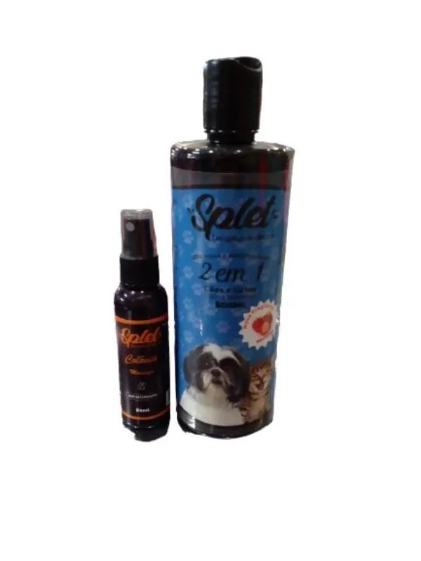 Kit Banho Splet Shampoo 2 em 1 Morango + Colônia Morango 60ml