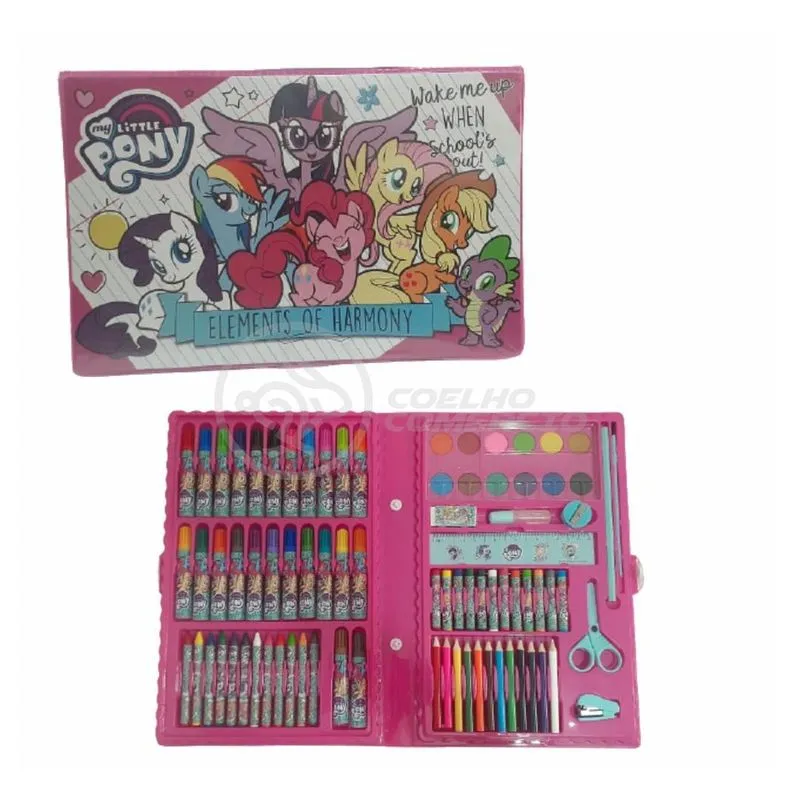 Maleta Estojo Escolar My Little Pony Elements Harmony Nº11