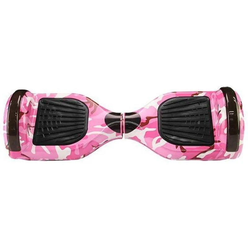 Hoverboard Overboard Skate Elétrico Led Rosa Camuflado Nº41