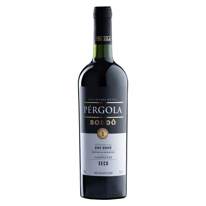 Vinho Pérgola Bordô Seco 750 Ml