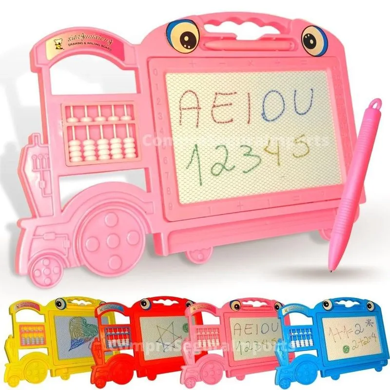 Lousa Mágica Infantil Com Caneta - Rosa